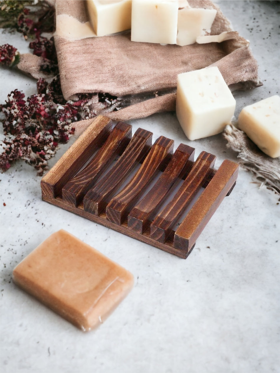 Self Draining Wooden Soap Dish