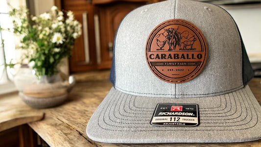 Caraballo Family Farm Richardson Leather Patch Trucker Hats